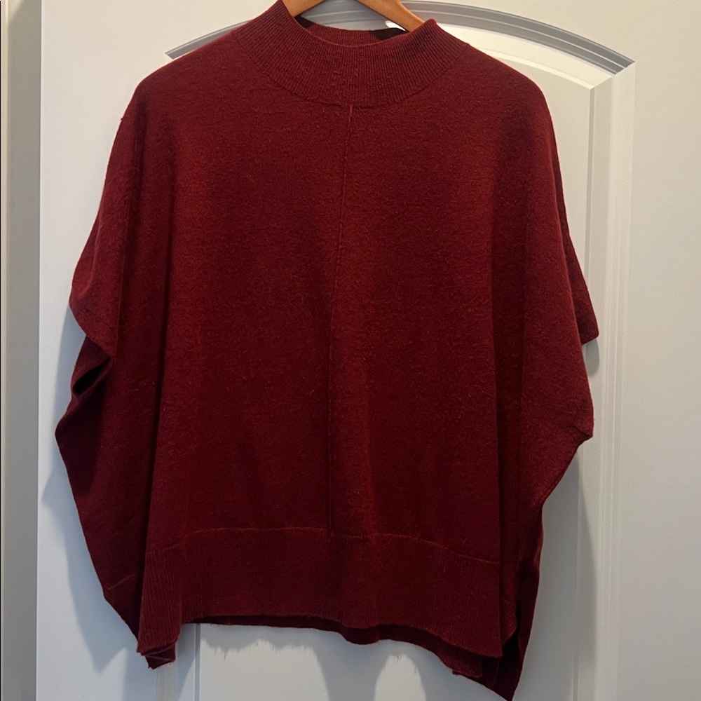 Kerisma Deep Red Women's Turtleneck Sweater